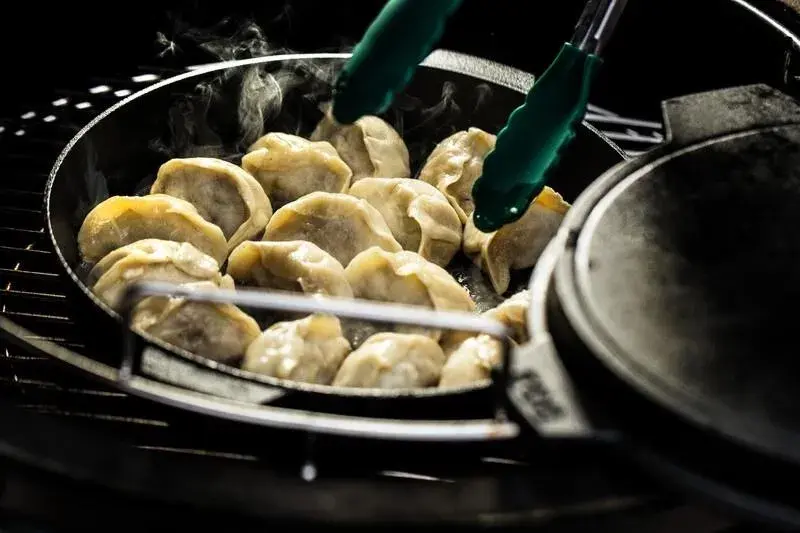 Dumplings im Grill