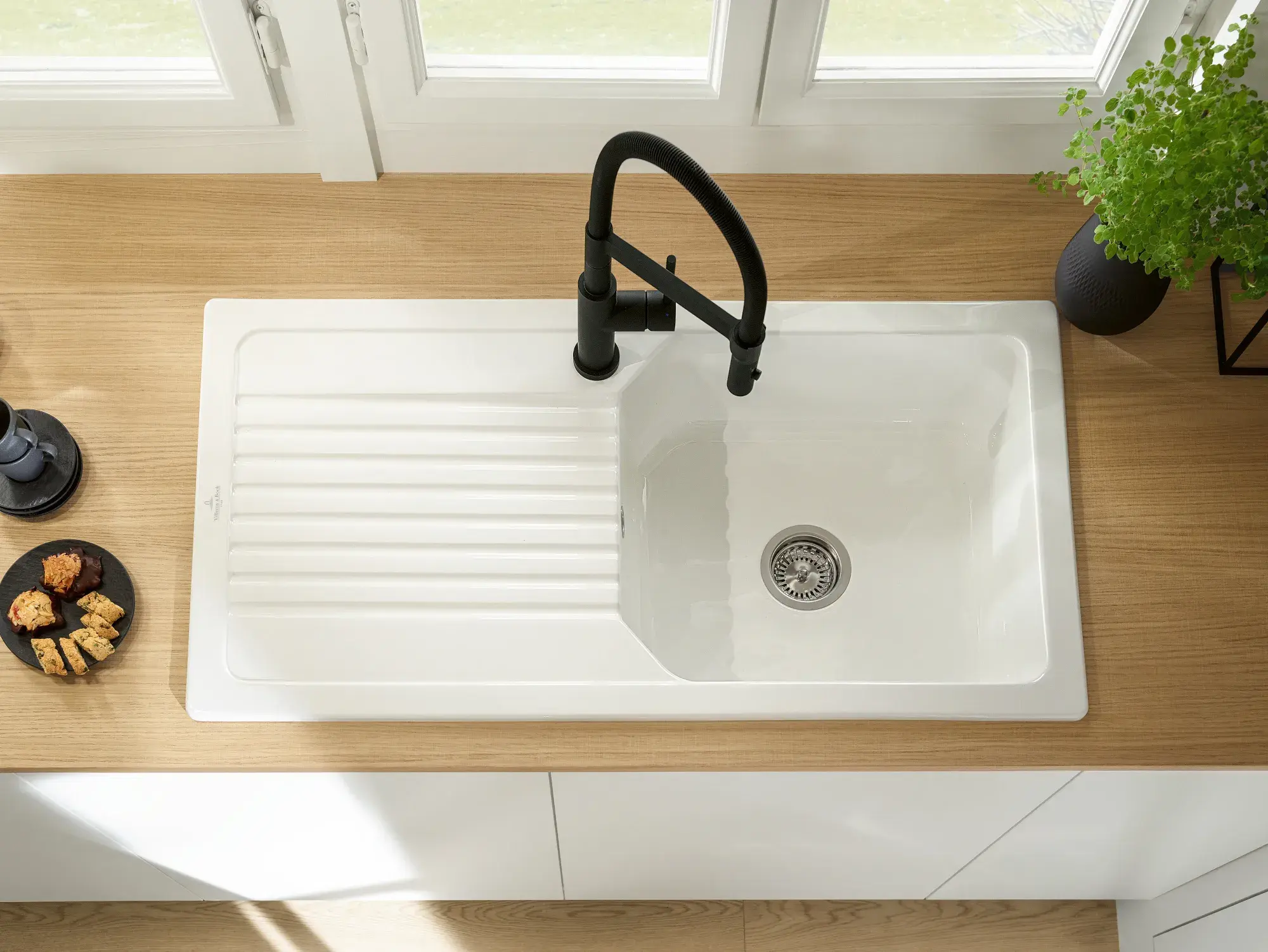 Villeroy & Boch Keramikspüle Linara weiß